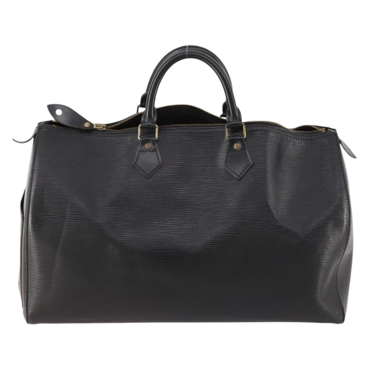 LOUIS VUITTON Epi Speedy 40 Hand Bag Black M42982 LV Auth 171322
