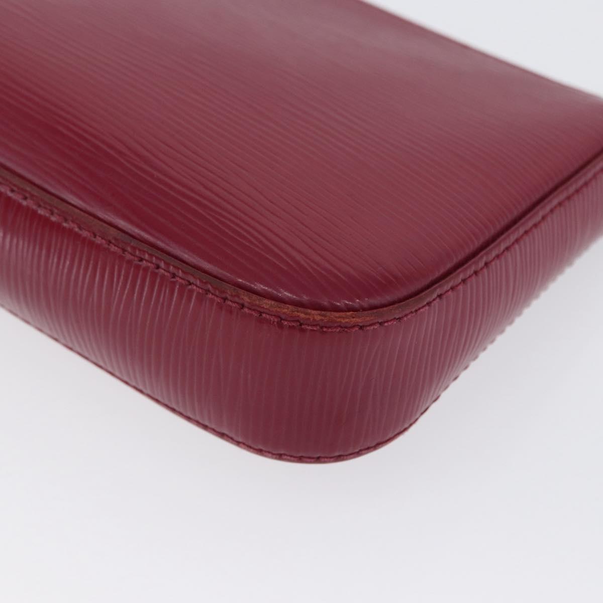 LOUIS VUITTON Epi Pochette Accessoires Pouch Fuchsia M40777 LV Auth 171324A