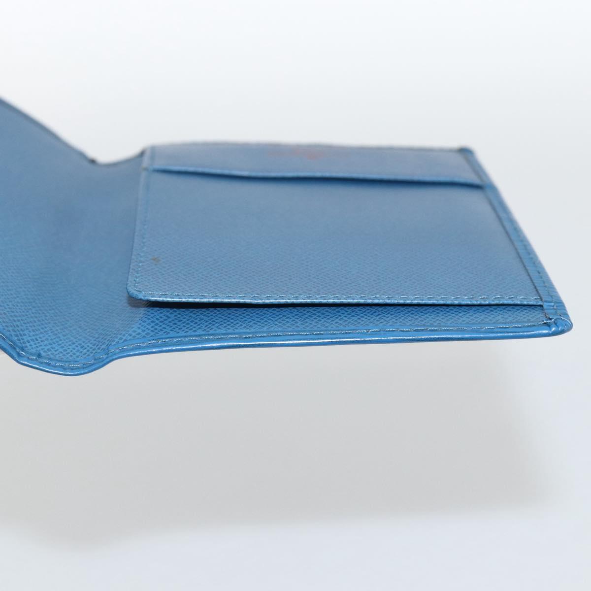 LOUIS VUITTON Epi Couverture Pass Case Blue LV Auth 171326