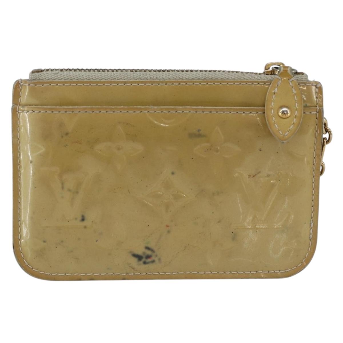 LOUIS VUITTON Vernis Pochette Cles NM Coin Purse Broncorail M91463 Auth 171328