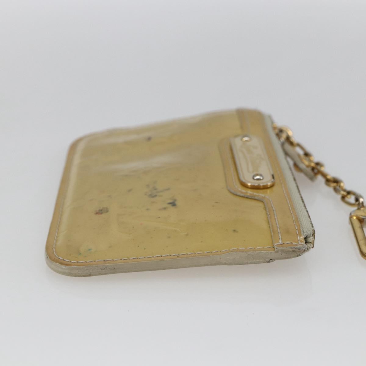 LOUIS VUITTON Vernis Pochette Cles NM Coin Purse Broncorail M91463 Auth 171328