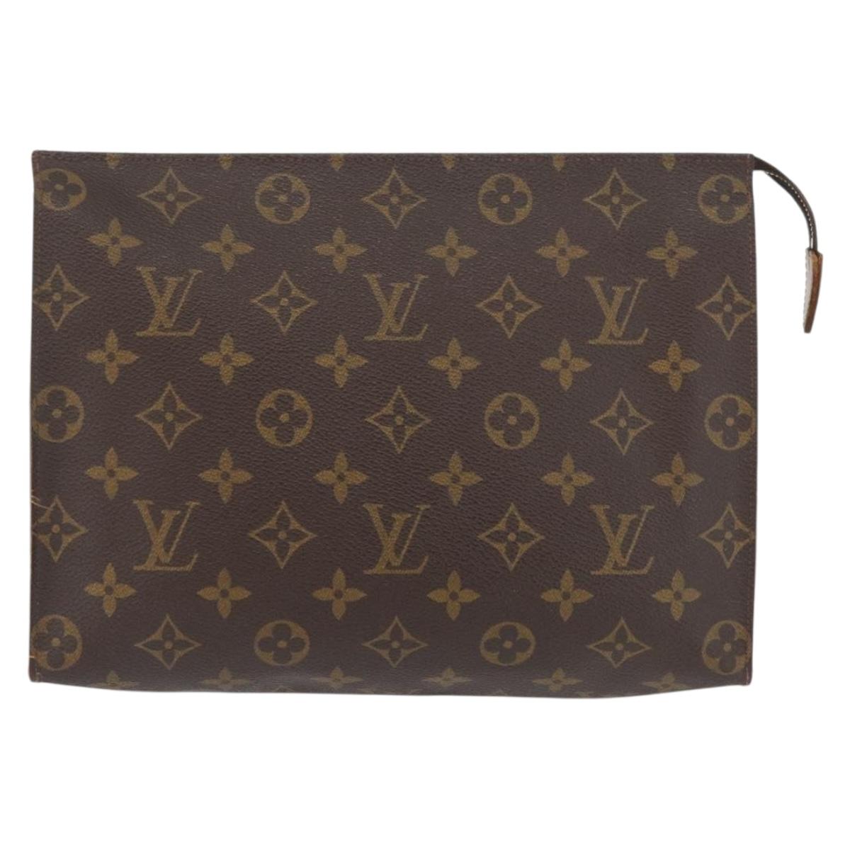 LOUIS VUITTON Monogram Poche Toilette 26 Pouch M47542 LV Auth 171331