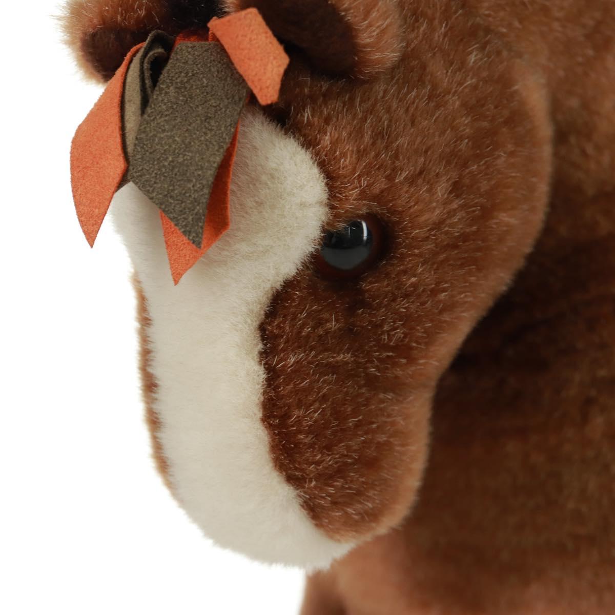 HERMES Horse Elmy PM Stuffed Polyester Brown Auth 171339M