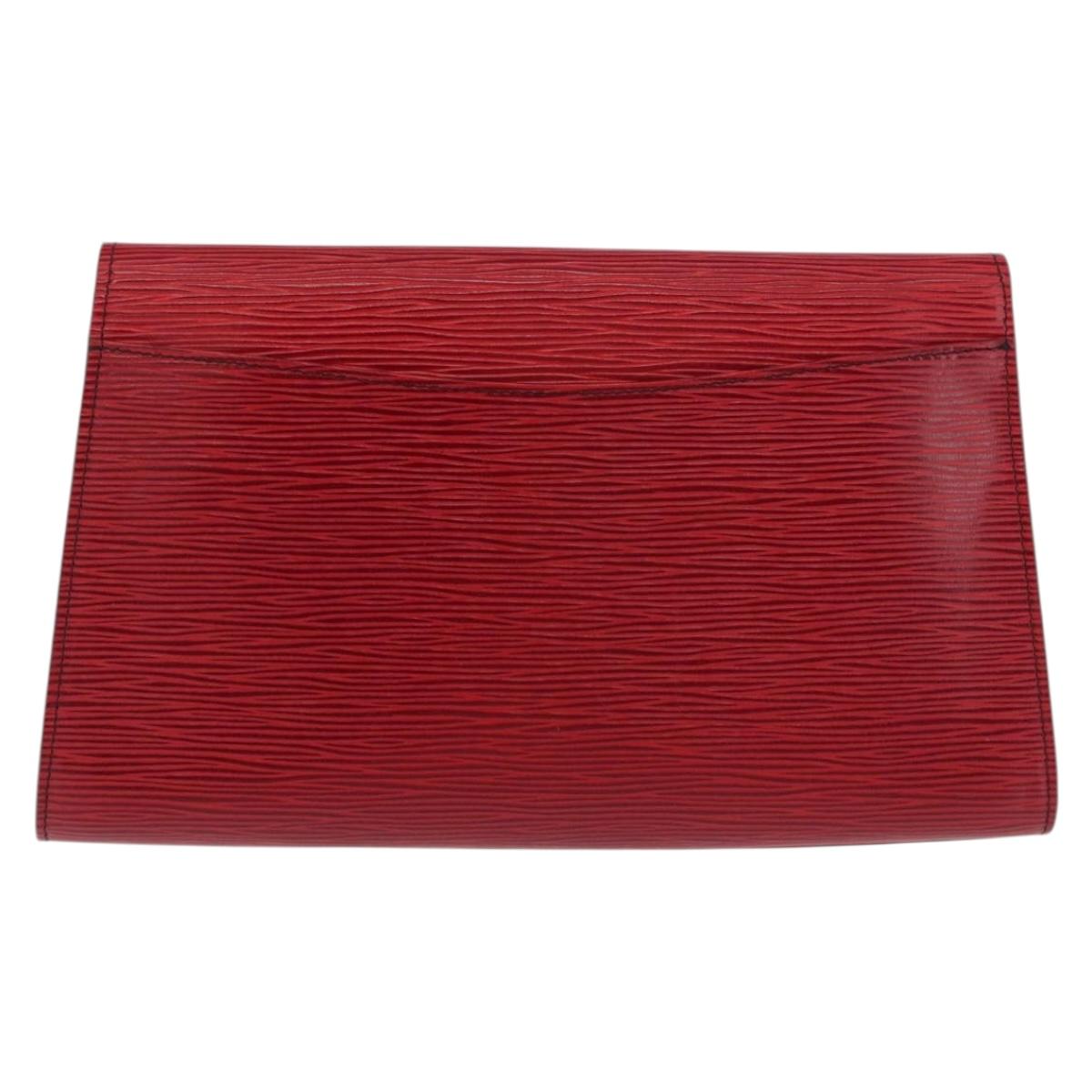 LOUIS VUITTON Epi Art Deco Clutch Bag Red M52637 LV Auth 171351