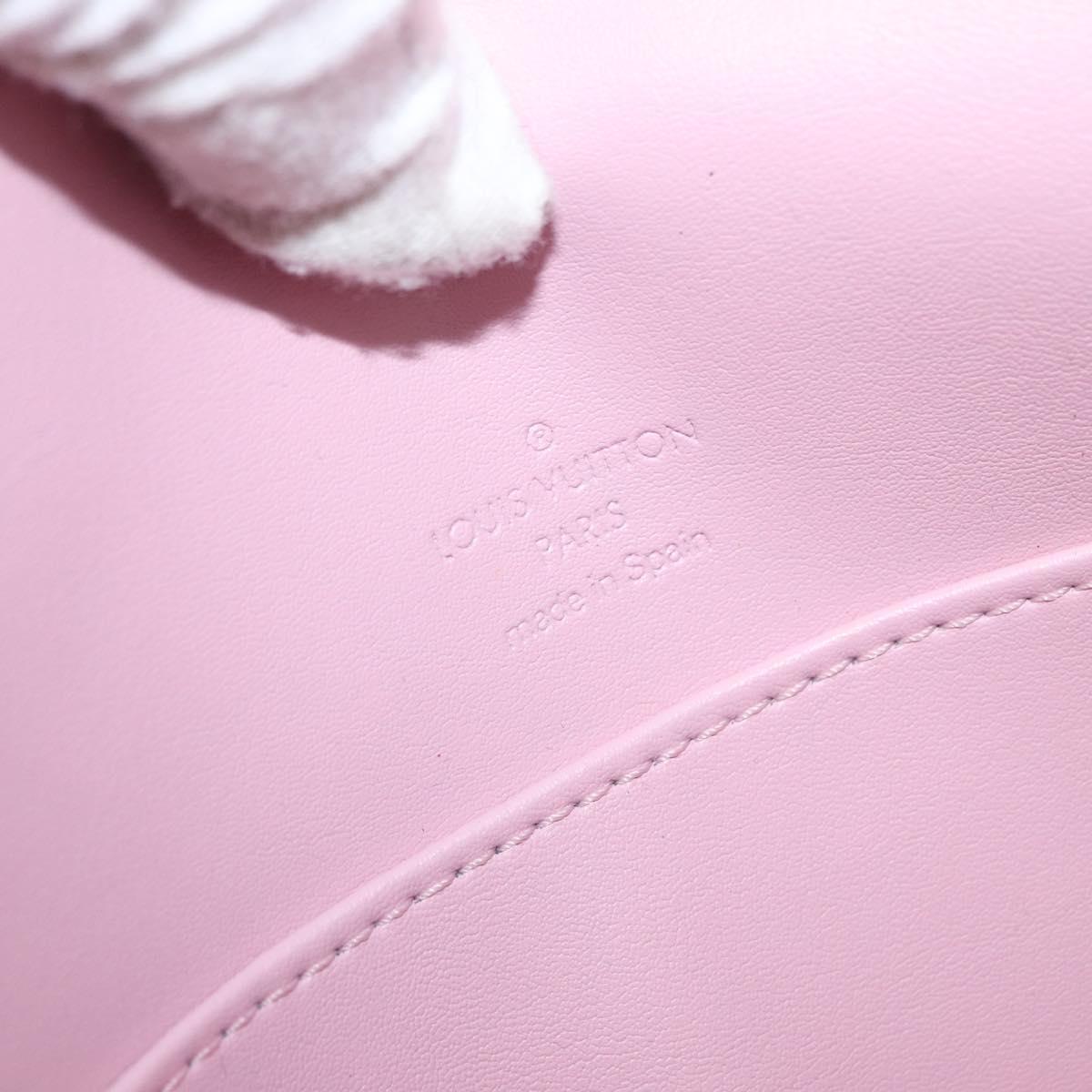 LOUIS VUITTON Vernis Thompson Street Bag Marshmallow Pink M91070 Auth 171357