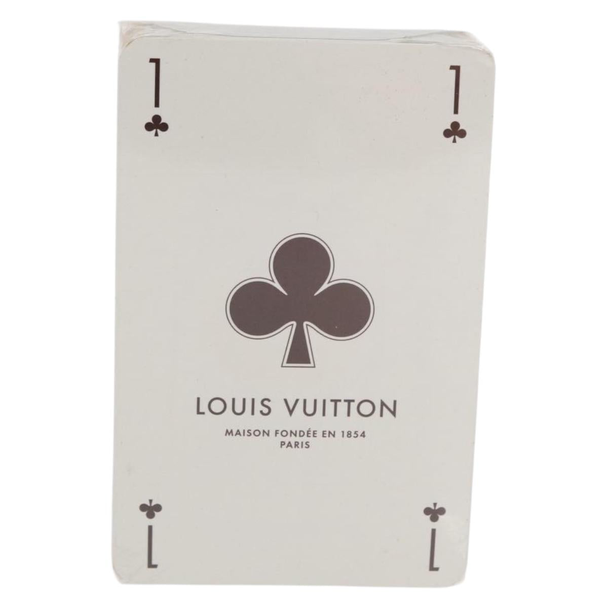 LOUIS VUITTON Playing Cards Navy Brown LV Auth 171364