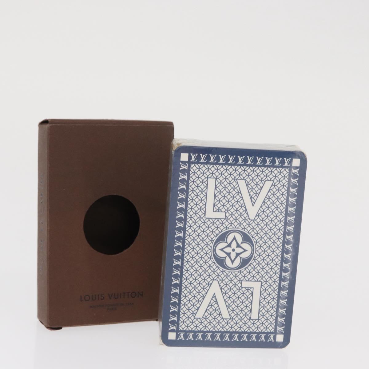LOUIS VUITTON Playing Cards Navy Brown LV Auth 171364