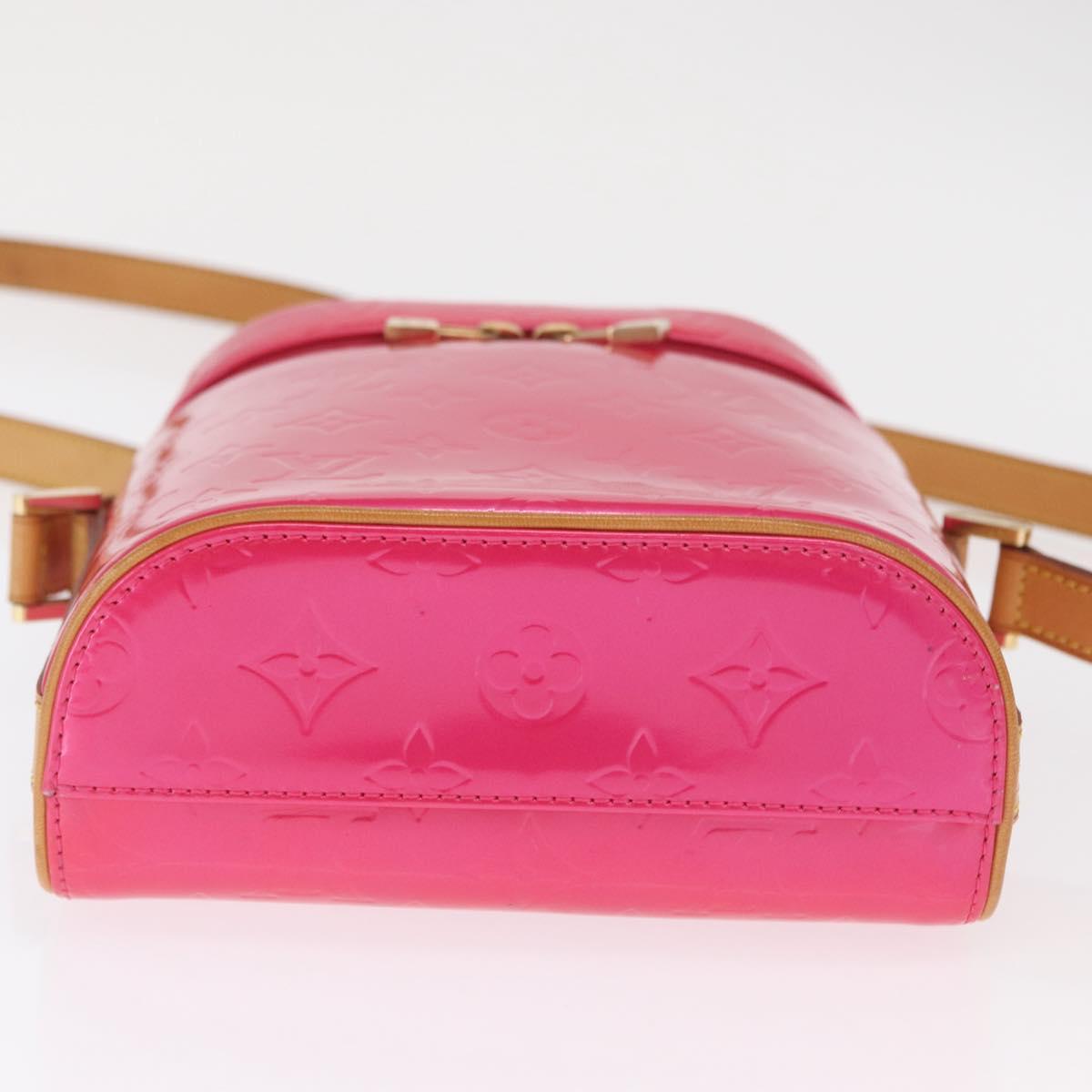 LOUIS VUITTON Vernis Sullivan Vertical Bag Fuchsia Pink M91259 LV Auth 171369V