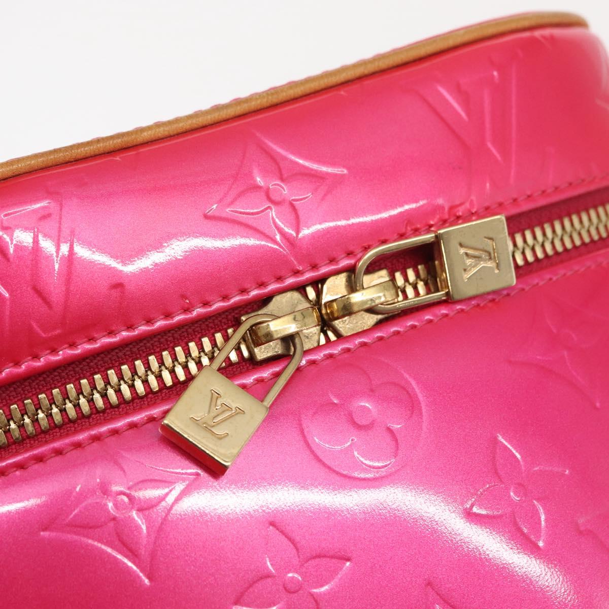 LOUIS VUITTON Vernis Sullivan Vertical Bag Fuchsia Pink M91259 LV Auth 171369V