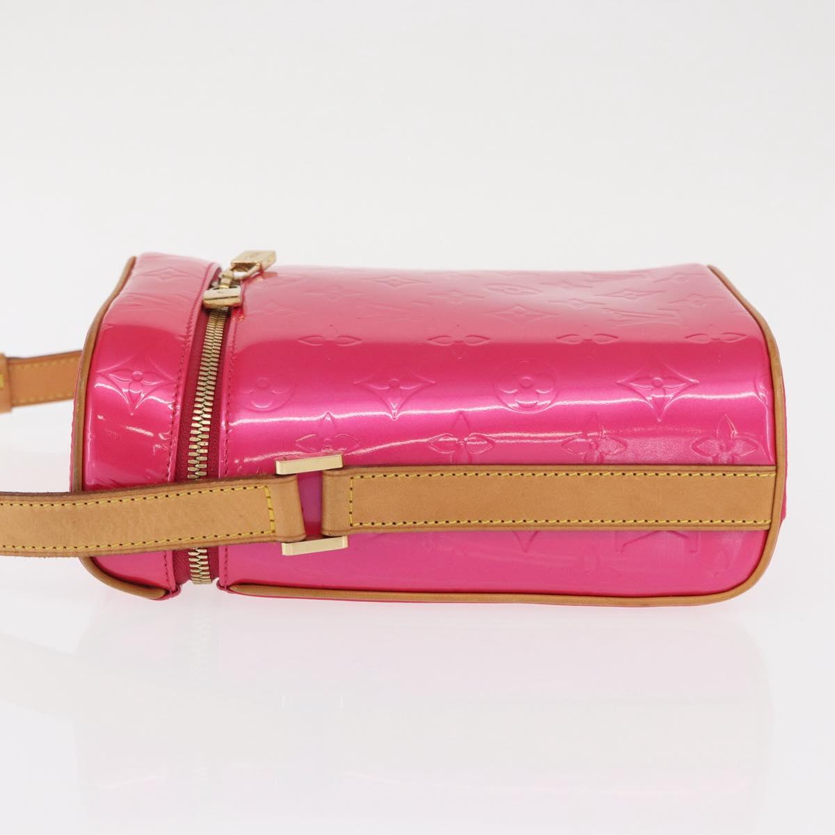 LOUIS VUITTON Vernis Sullivan Vertical Bag Fuchsia Pink M91259 LV Auth 171369V