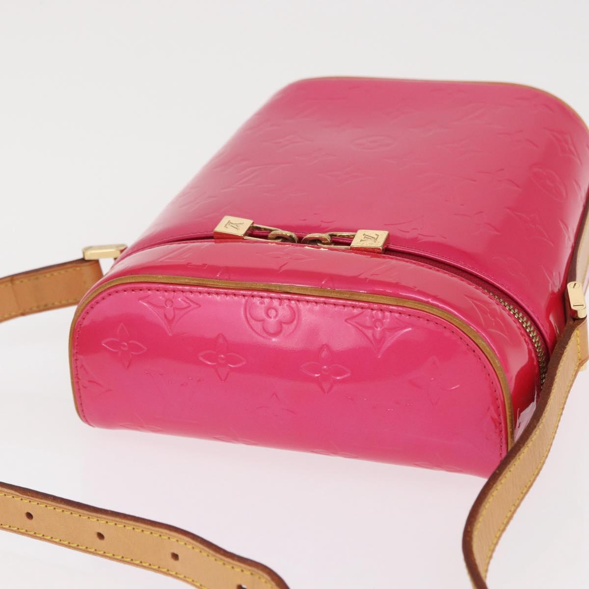 LOUIS VUITTON Vernis Sullivan Vertical Bag Fuchsia Pink M91259 LV Auth 171369V