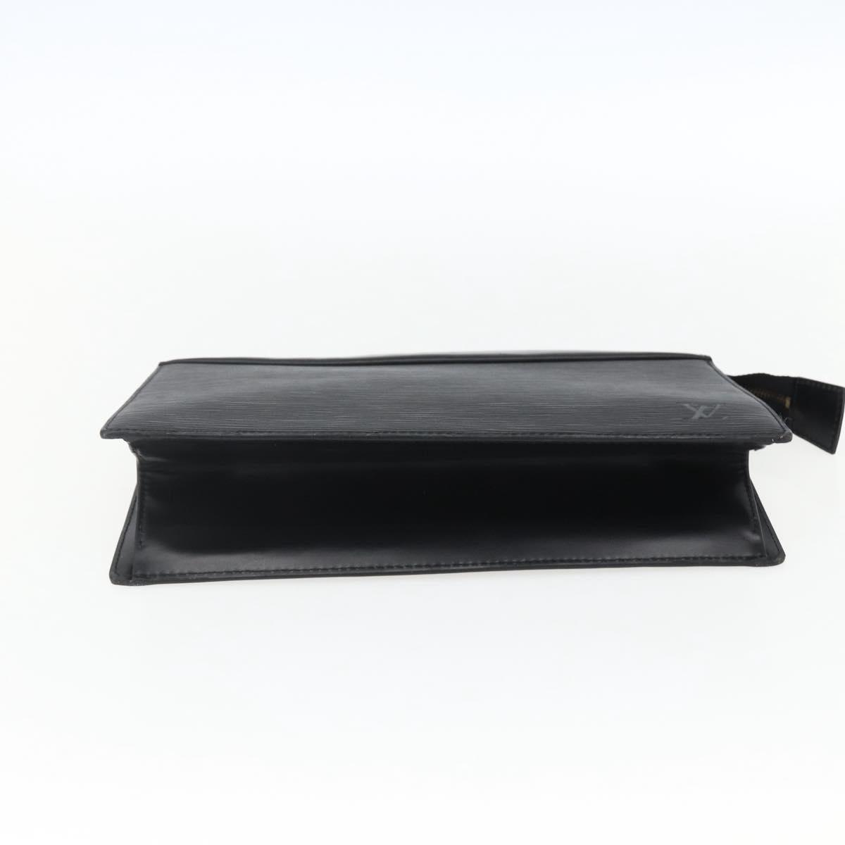 LOUIS VUITTON Epi Trousse Crete Pouch Black M48402 LV Auth 171381