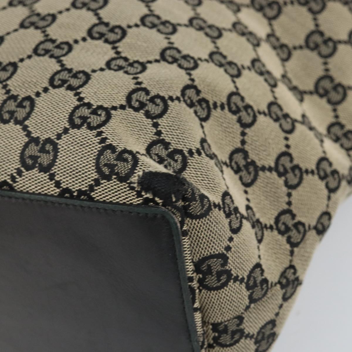 GUCCI GG Canvas Tote Bag Navy Gold 002 1098 Auth 171387