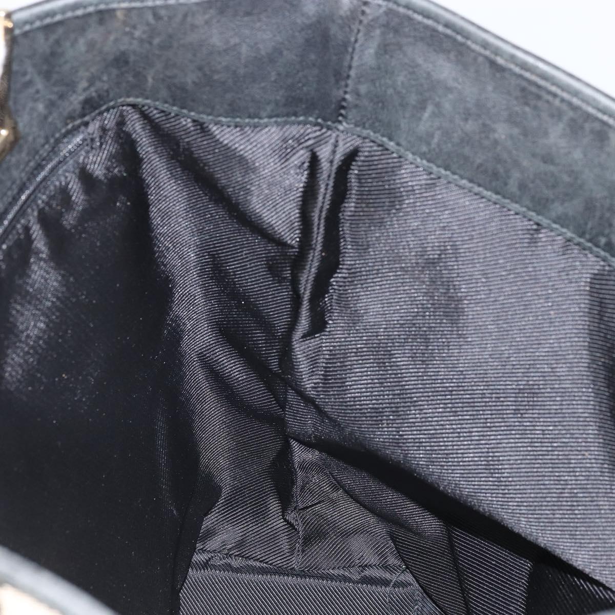 GUCCI GG Canvas Tote Bag Navy Gold 002 1098 Auth 171387