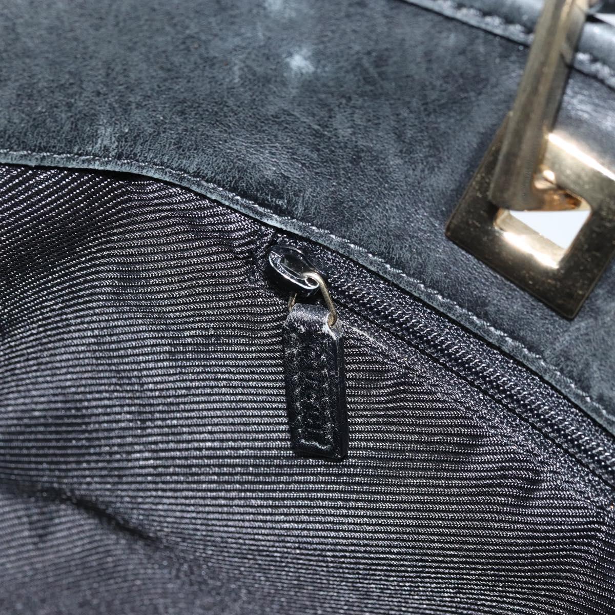 GUCCI GG Canvas Tote Bag Navy Gold 002 1098 Auth 171387