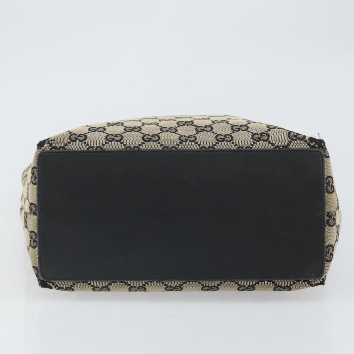 GUCCI GG Canvas Tote Bag Navy Gold 002 1098 Auth 171387