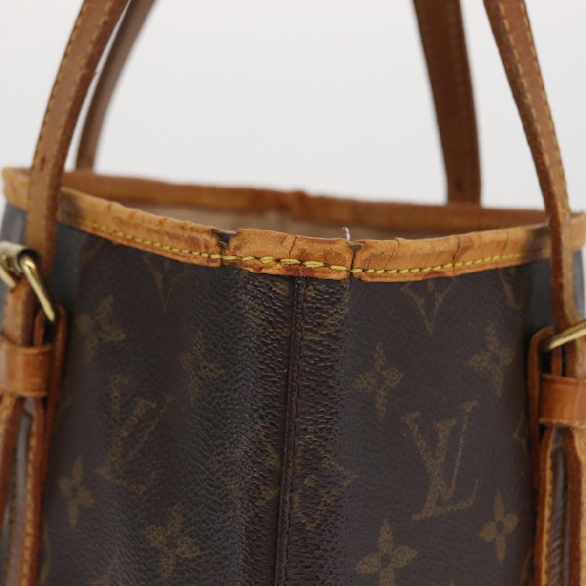 LOUIS VUITTON Monogram Bucket GM Shoulder Bag M42236 LV Auth 171398
