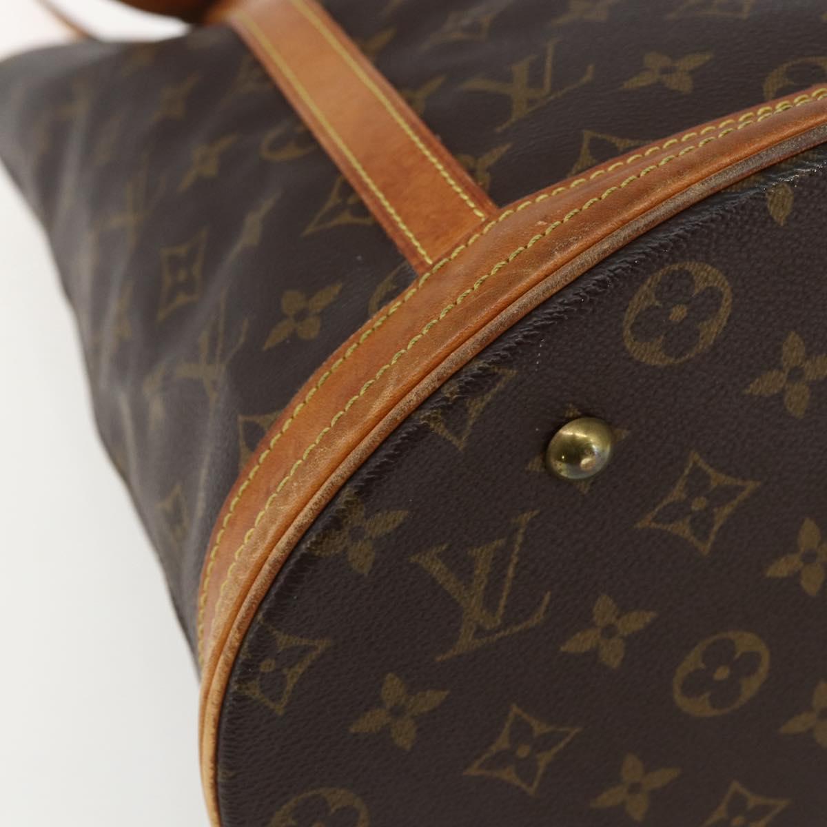 LOUIS VUITTON Monogram Bucket GM Shoulder Bag M42236 LV Auth 171423