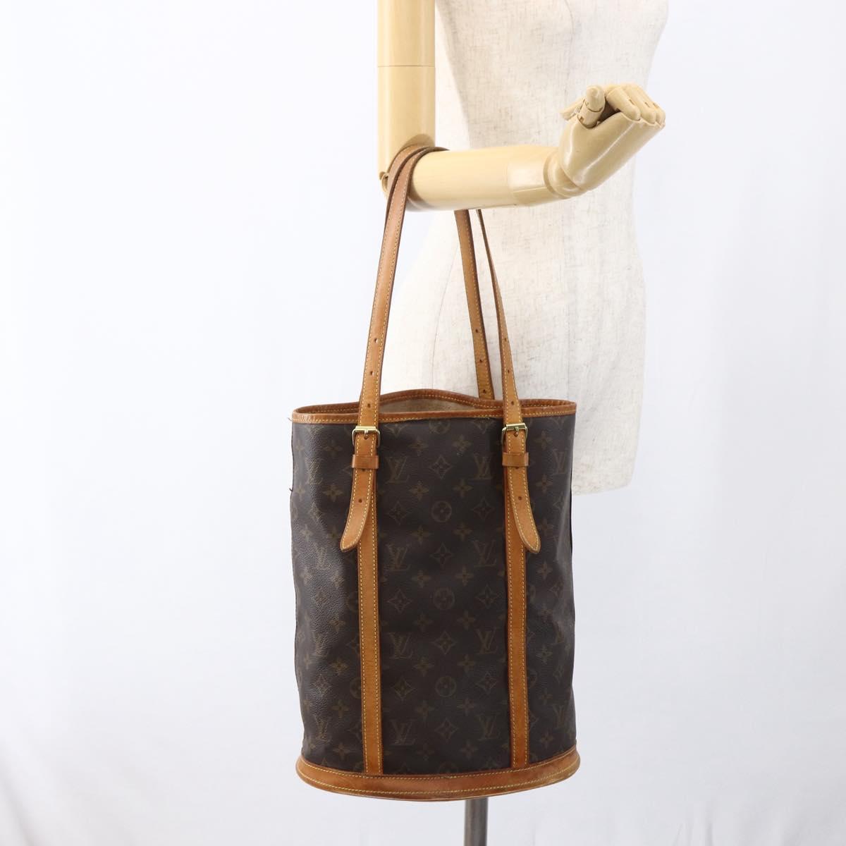 LOUIS VUITTON Monogram Bucket GM Shoulder Bag M42236 LV Auth 171423