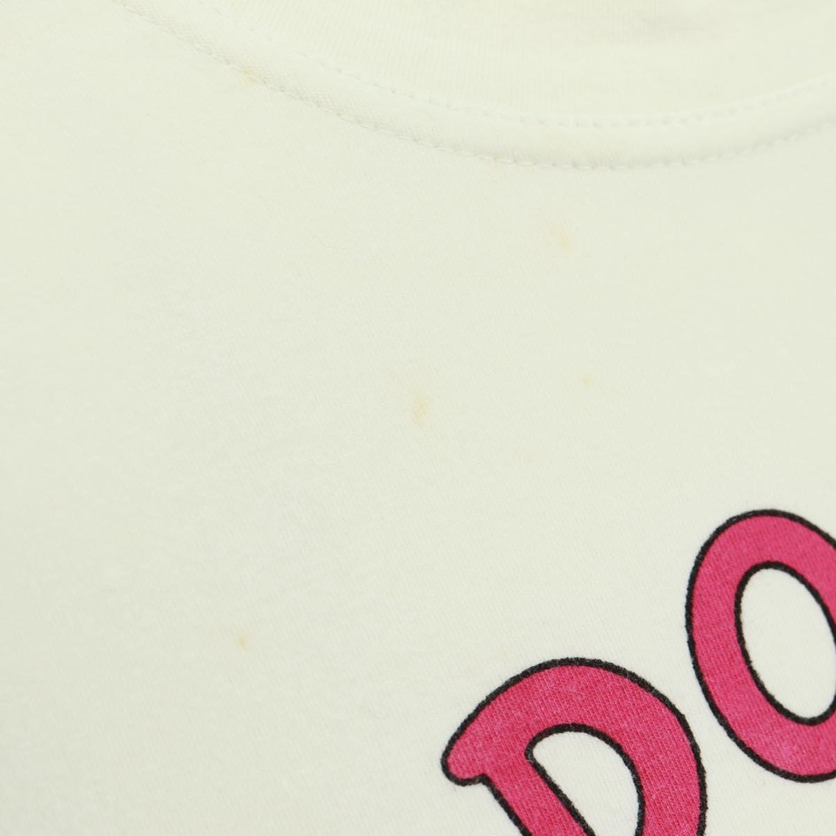 Christian Dior Long Sleeve Cut Qnd Sew T-shirt Cotton White Auth 171428V