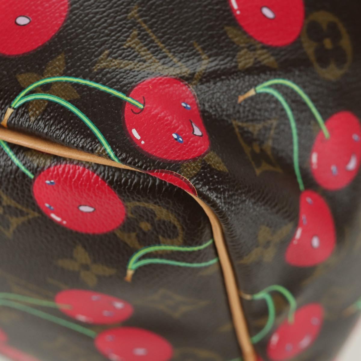 LOUIS VUITTON Monogram Cherry Keepall 45 Boston Bag M95011 LV Auth 171440SV