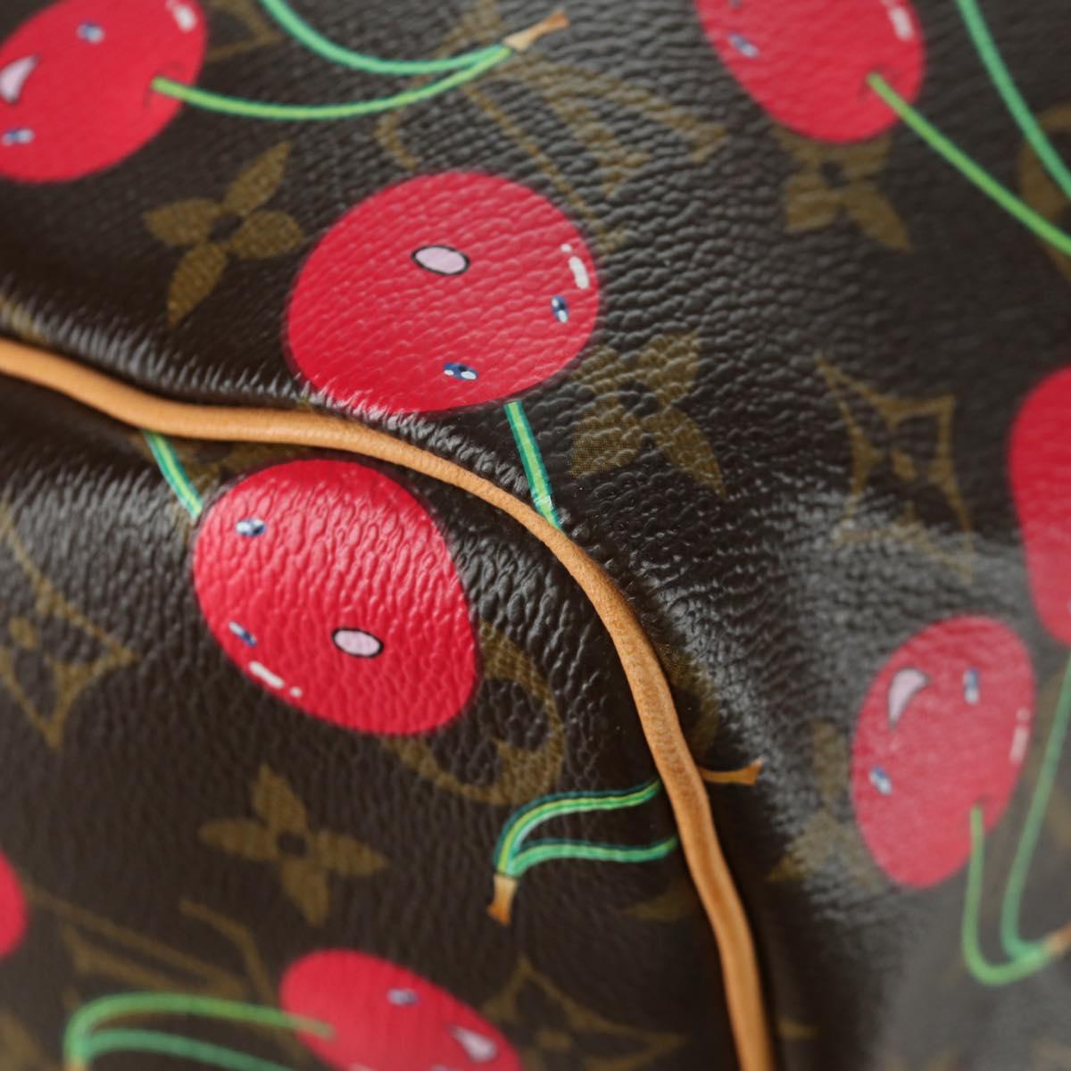 LOUIS VUITTON Monogram Cherry Keepall 45 Boston Bag M95011 LV Auth 171440SV