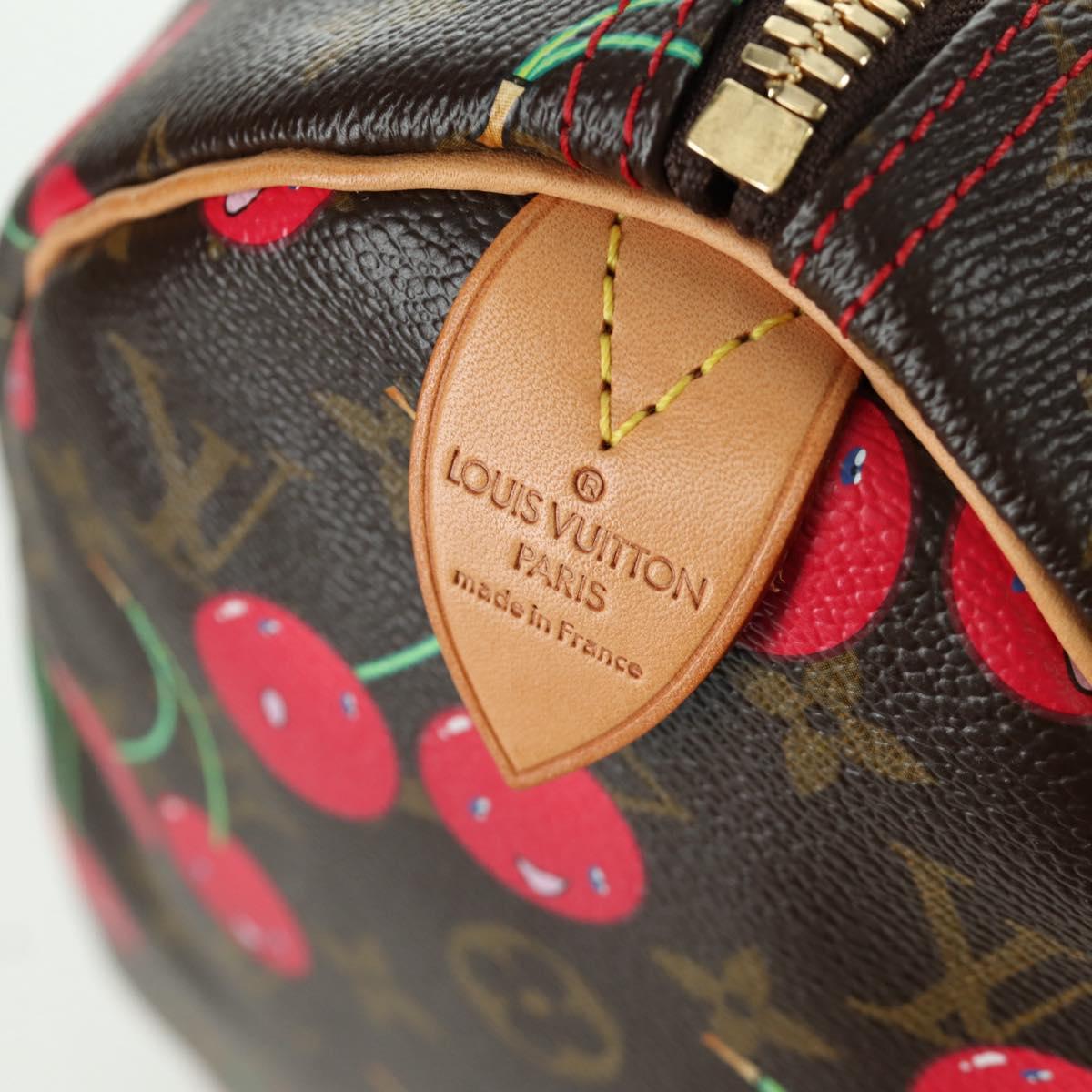LOUIS VUITTON Monogram Cherry Keepall 45 Boston Bag M95011 LV Auth 171440SV