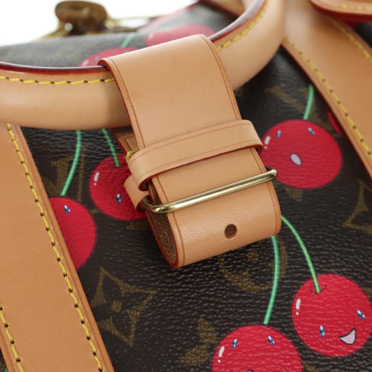 LOUIS VUITTON Monogram Cherry Keepall 45 Boston Bag M95011 LV Auth 171440SV