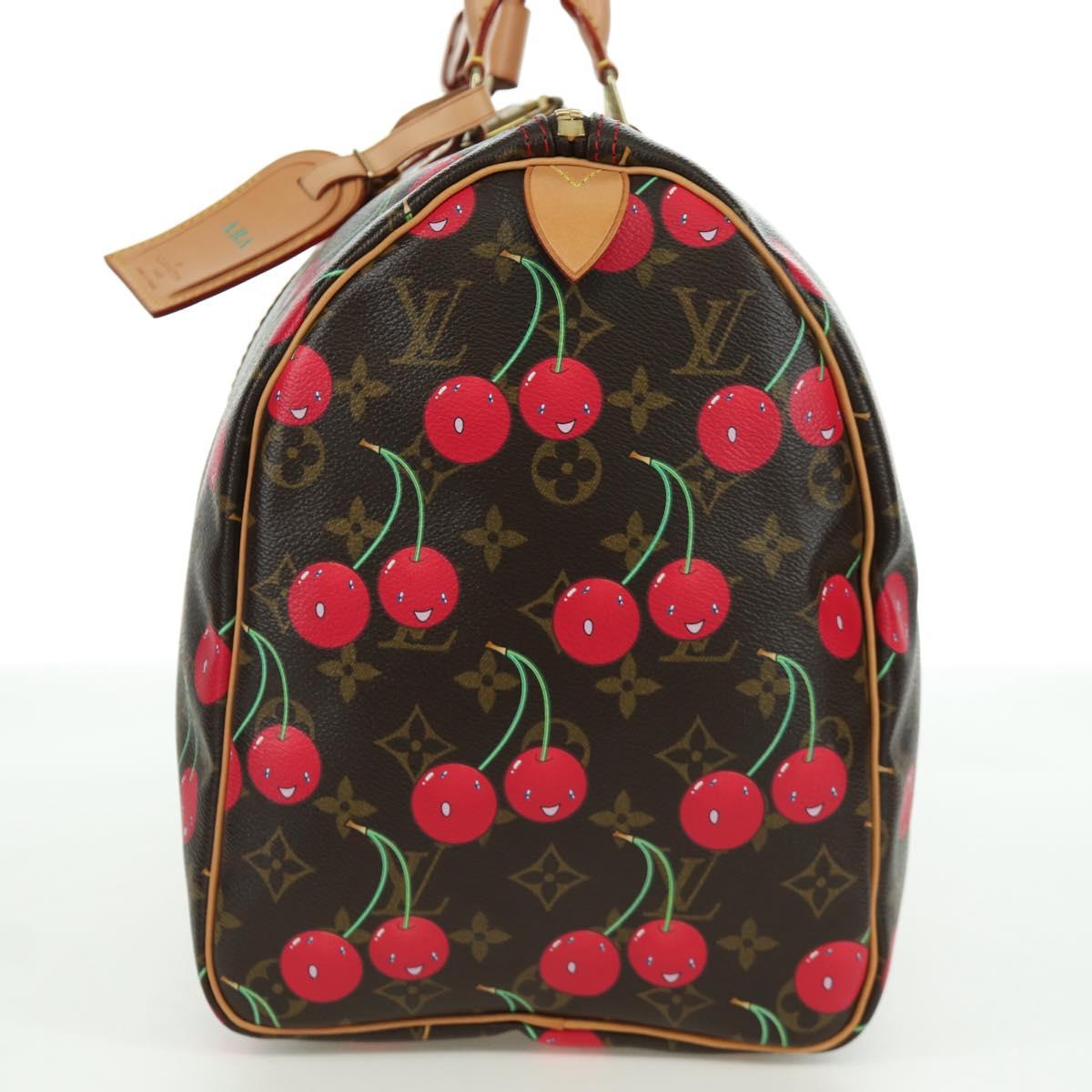 LOUIS VUITTON Monogram Cherry Keepall 45 Boston Bag M95011 LV Auth 171440SV