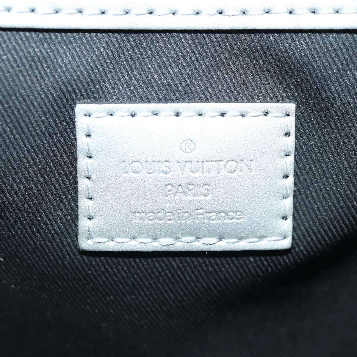 LOUIS VUITTON Monogram Keepall Bandouliere 50 Bag Silver M43848 Auth 171441SAM