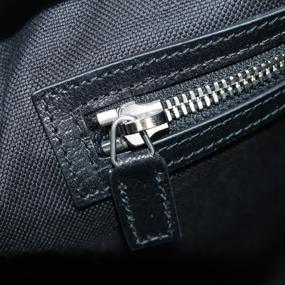 GUCCI GG Canvas Boston Bag 2way Black Silver 739581 Auth 171443SAM