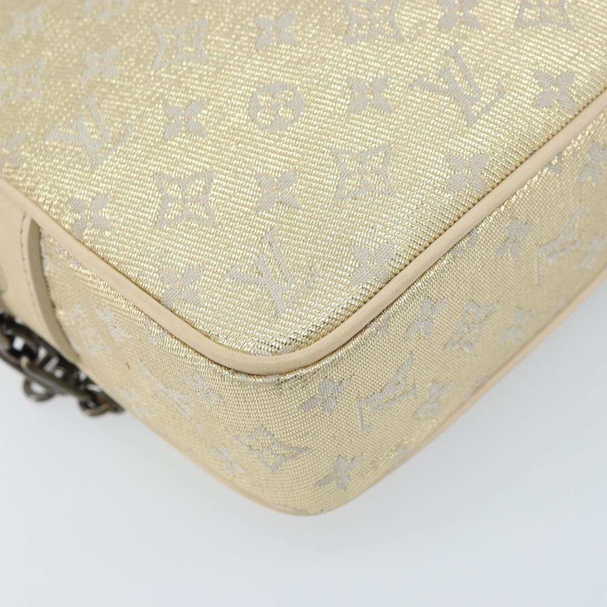 LOUIS VUITTON Monogram Shine McKenna Shoulder Bag Gold M92363 LV Auth 171448A