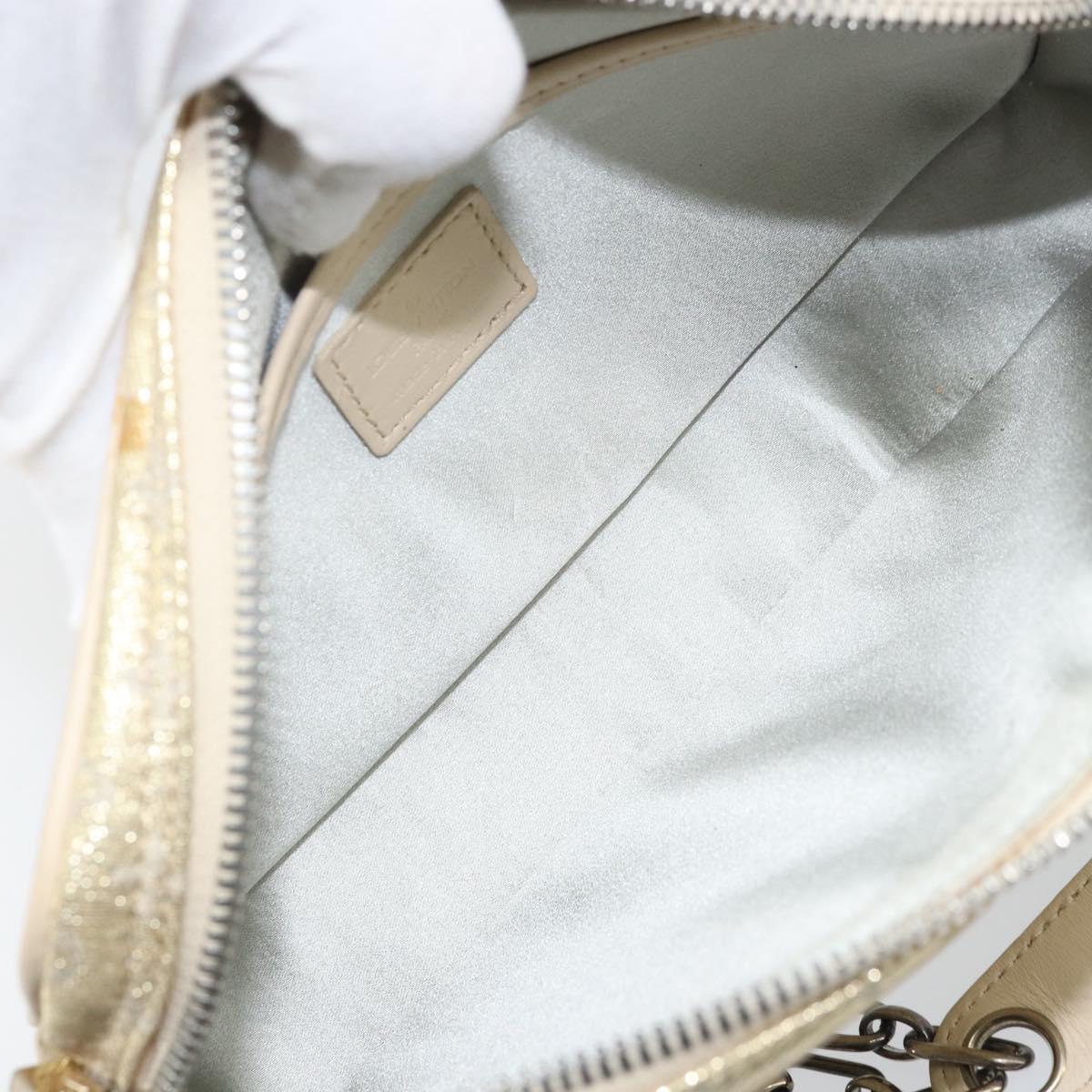 LOUIS VUITTON Monogram Shine McKenna Shoulder Bag Gold M92363 LV Auth 171448A