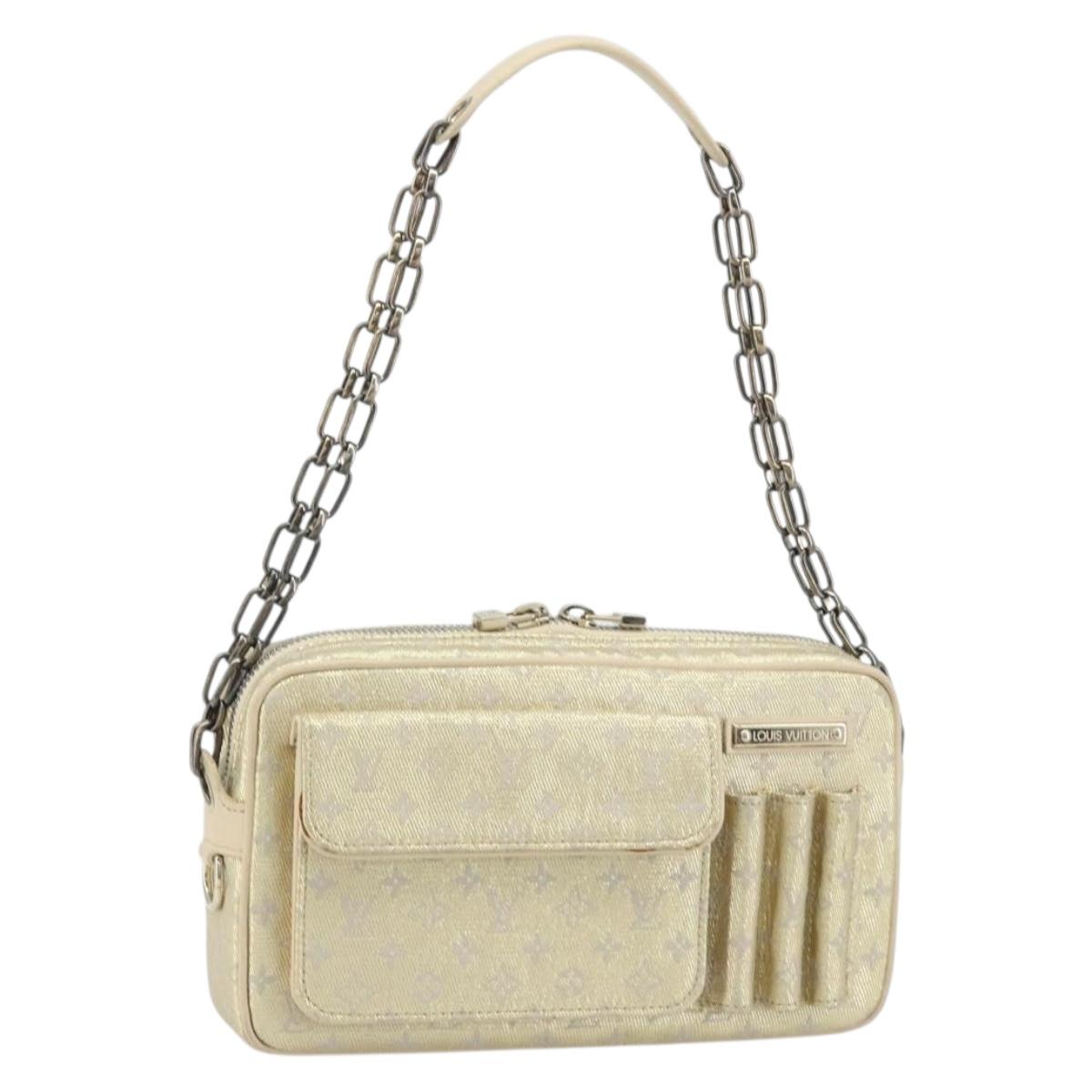 LOUIS VUITTON Monogram Shine McKenna Shoulder Bag Gold M92363 LV Auth 171448A