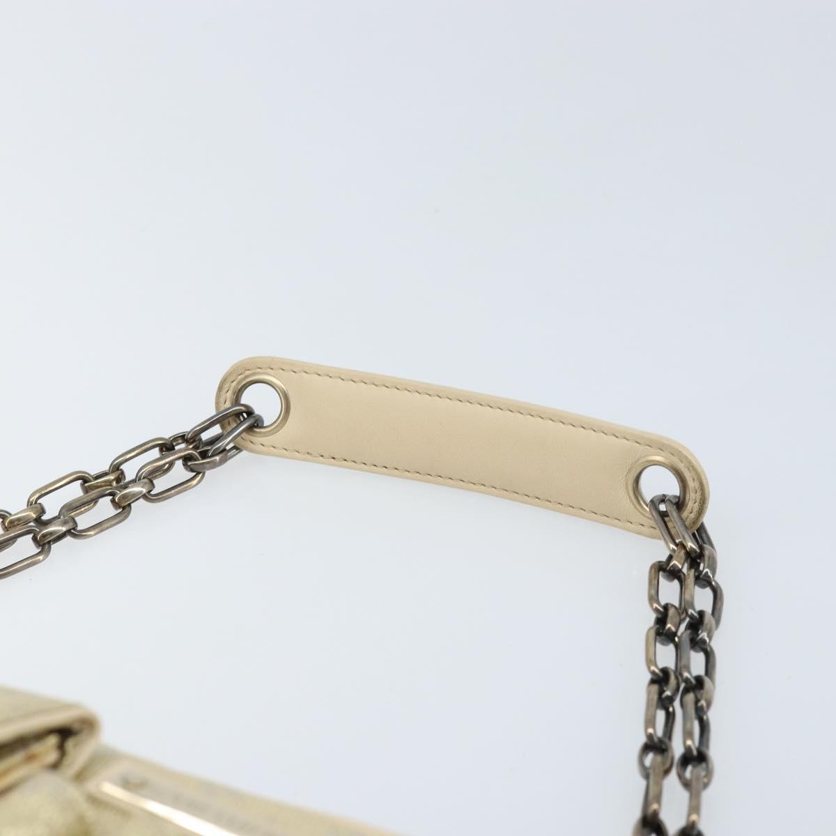 LOUIS VUITTON Monogram Shine McKenna Shoulder Bag Gold M92363 LV Auth 171448A