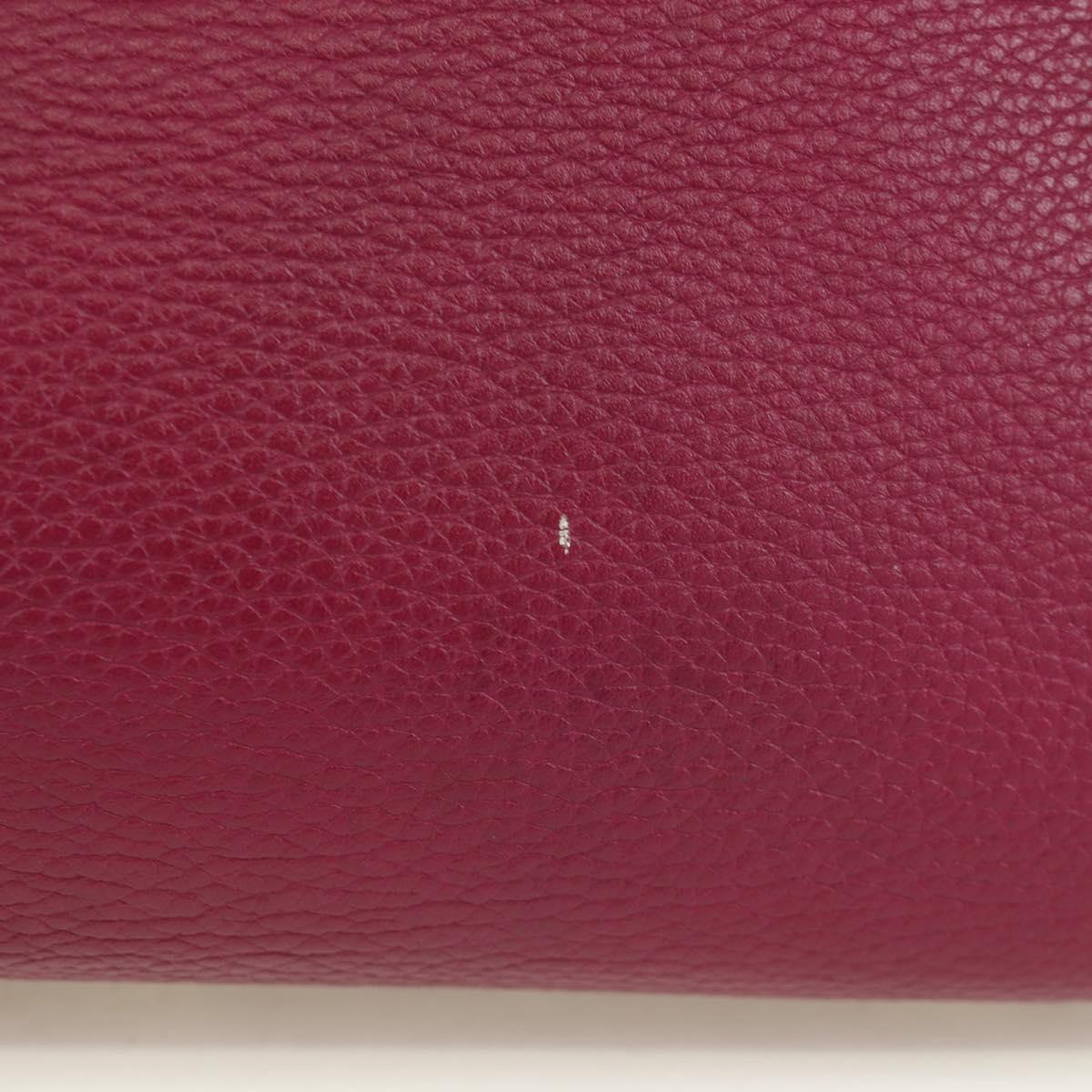 Salvatore Ferragamo Gancini Hand Bag Leather 2way Purple Gold Auth 171454A