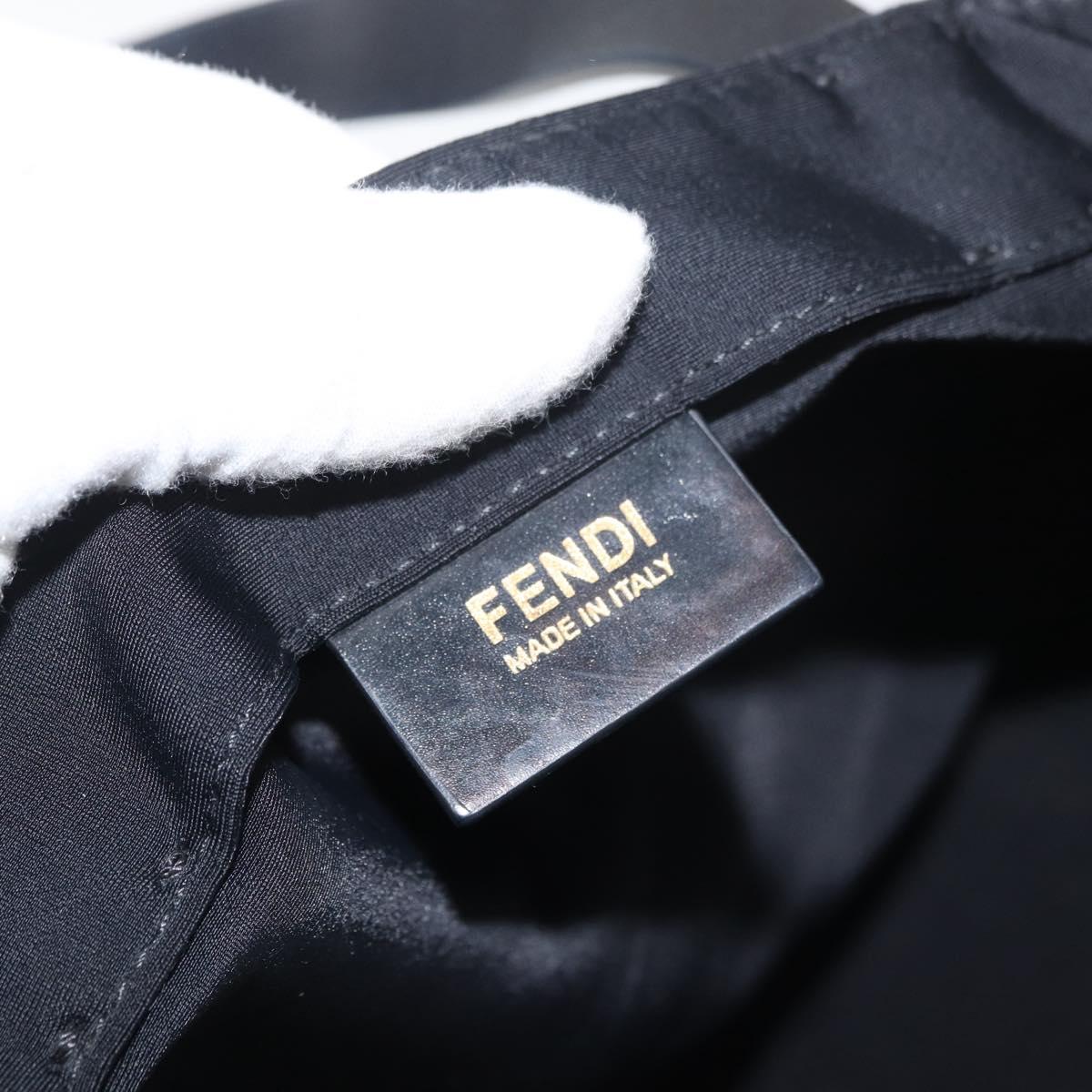 FENDI Hand Bag Canvas Beige Auth 171462V
