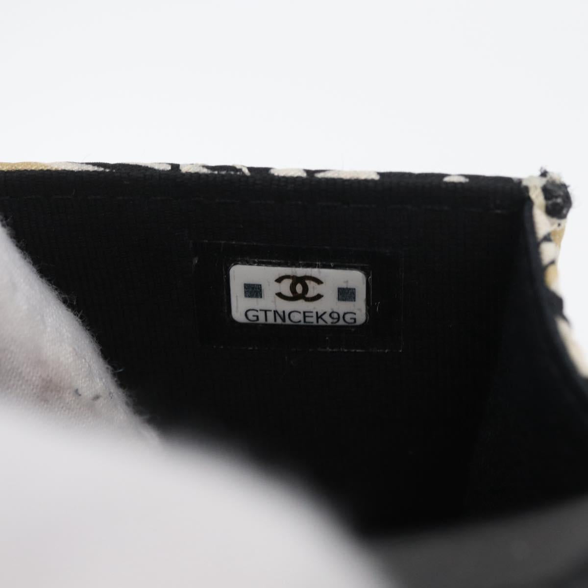 CHANEL Mini Matelasse 12 Chain Pouch Shoulder Satin Beige Gold CC Auth 171471SAM