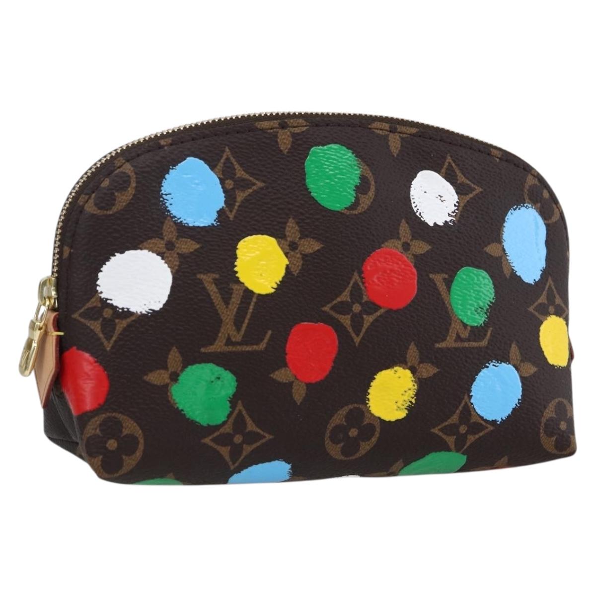 LOUIS VUITTON Monogram Yayoi Kusama Pochette Cosmetic PM M81895 LV Auth 171488SM
