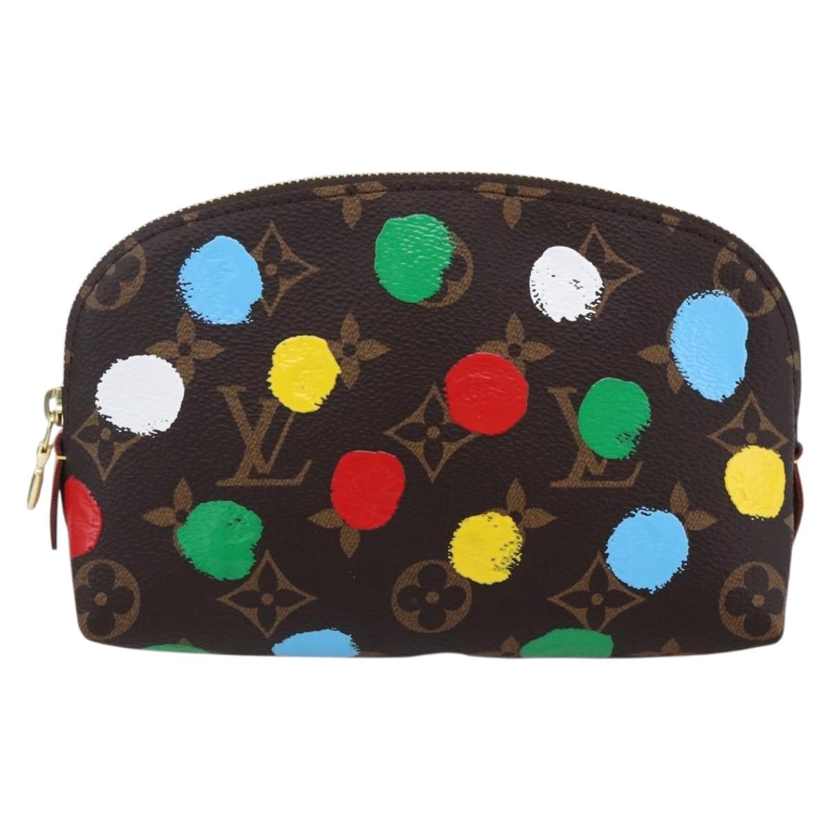 LOUIS VUITTON Monogram Yayoi Kusama Pochette Cosmetic PM M81895 LV Auth 171488SM
