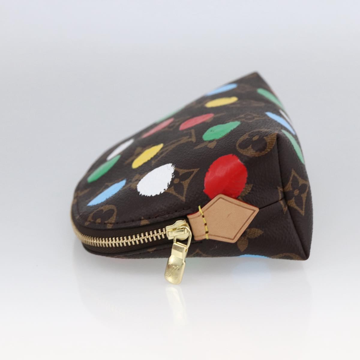 LOUIS VUITTON Monogram Yayoi Kusama Pochette Cosmetic PM M81895 LV Auth 171488SM