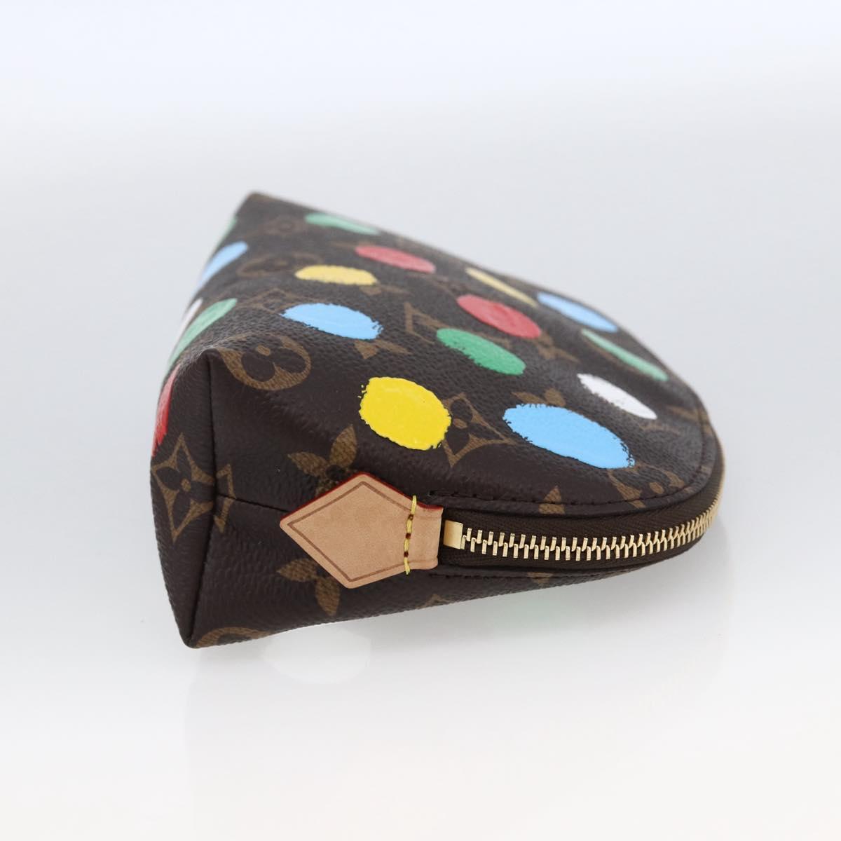 LOUIS VUITTON Monogram Yayoi Kusama Pochette Cosmetic PM M81895 LV Auth 171488SM