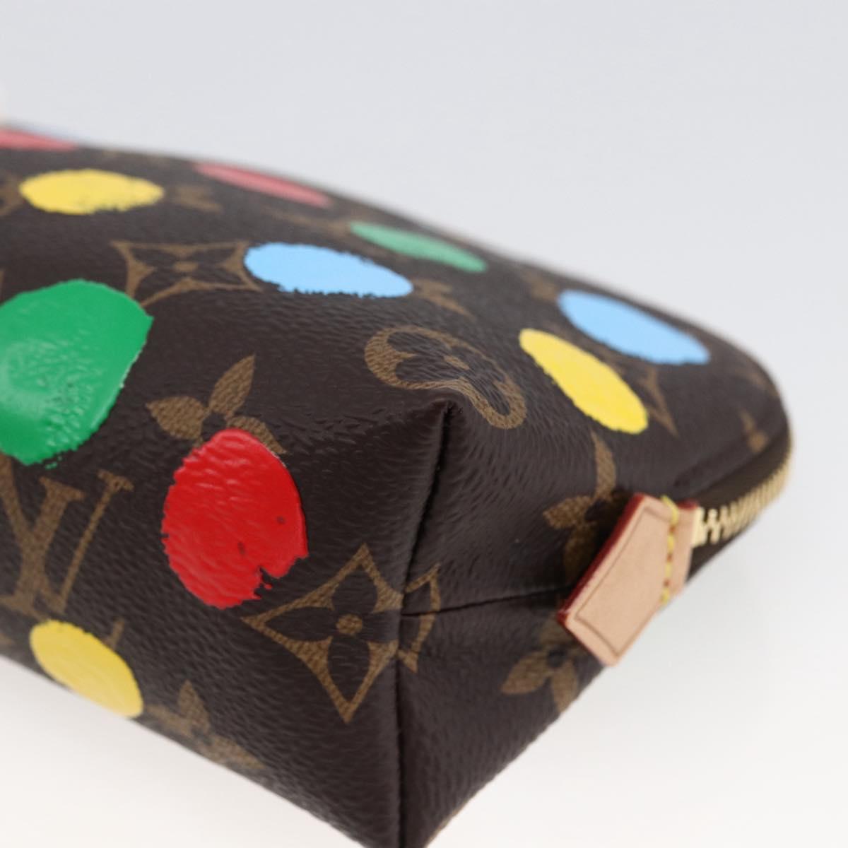 LOUIS VUITTON Monogram Yayoi Kusama Pochette Cosmetic PM M81895 LV Auth 171488SM