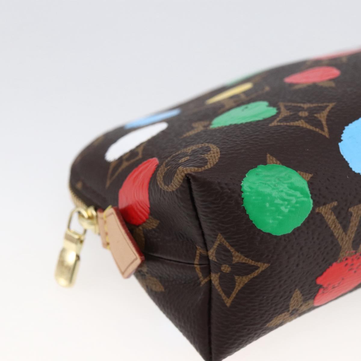 LOUIS VUITTON Monogram Yayoi Kusama Pochette Cosmetic PM M81895 LV Auth 171488SM
