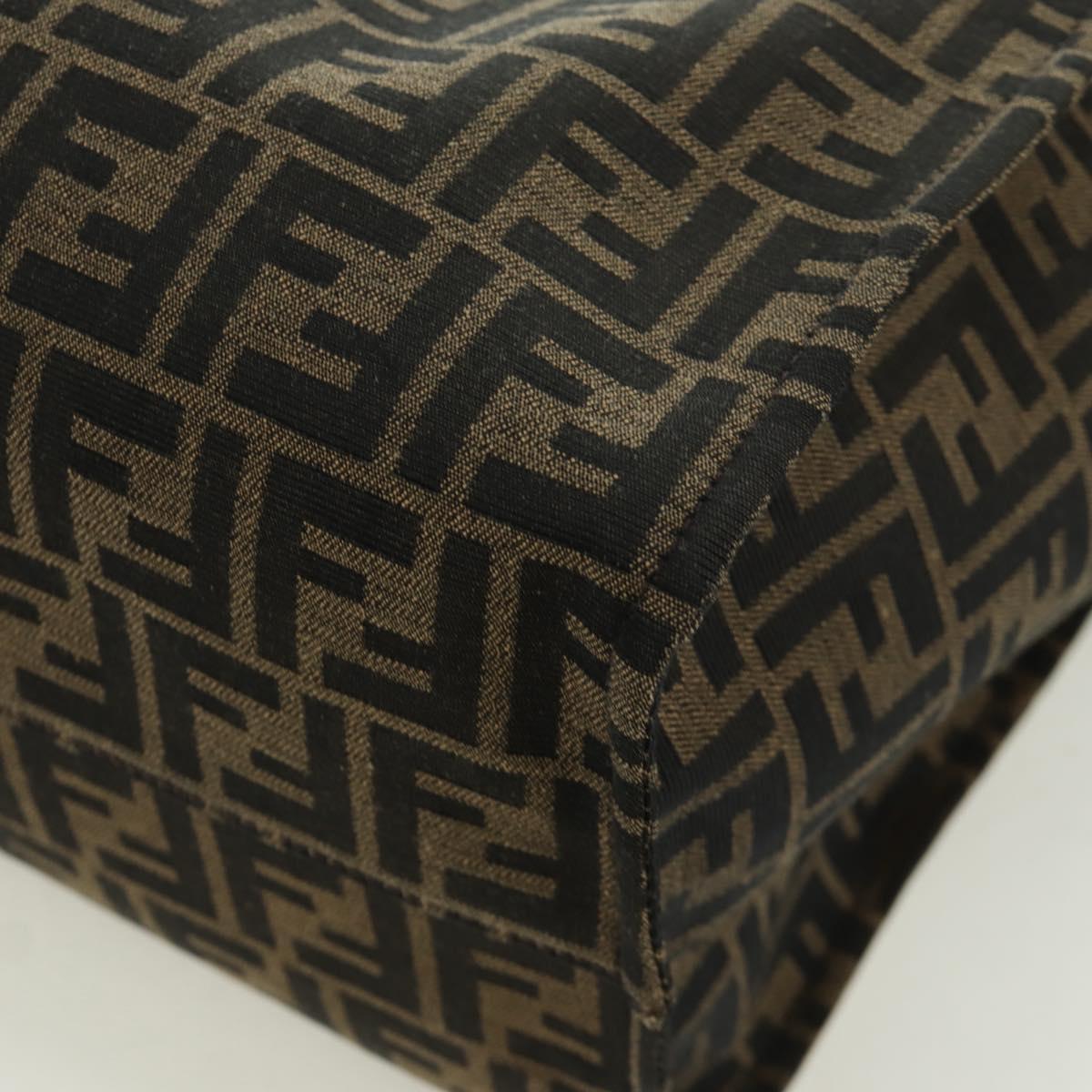 FENDI Zucca Canvas Fragment x Pokemon Hand Bag 2way Brown Black Auth 171492SM