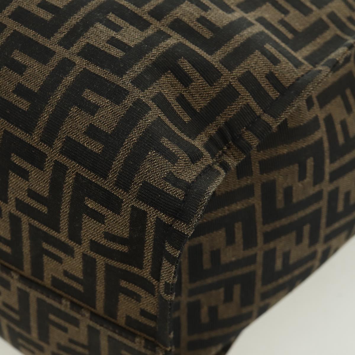 FENDI Zucca Canvas Fragment x Pokemon Hand Bag 2way Brown Black Auth 171492SM