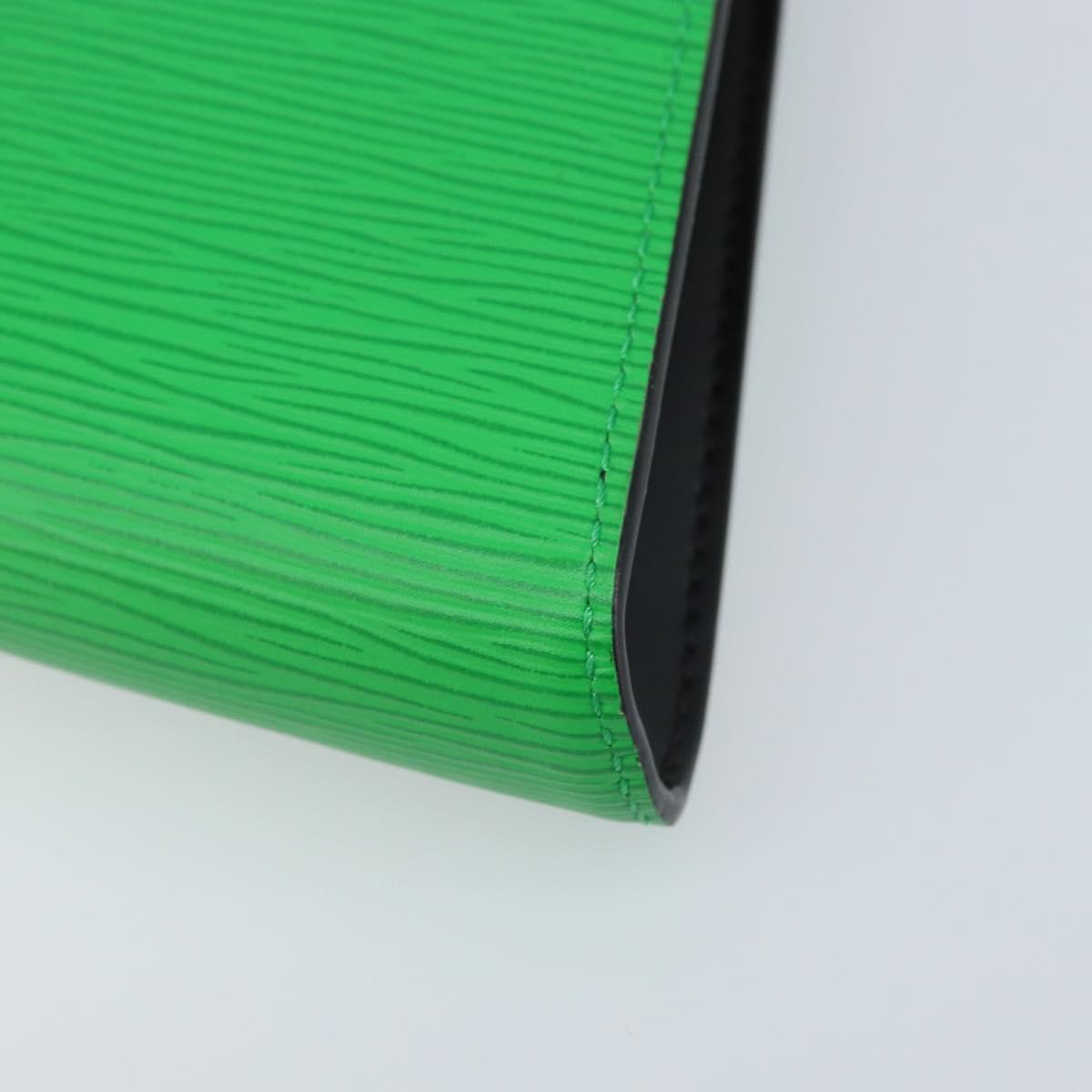 LOUIS VUITTON Epi Blade Clutch Bag Green LV Auth 171504SM