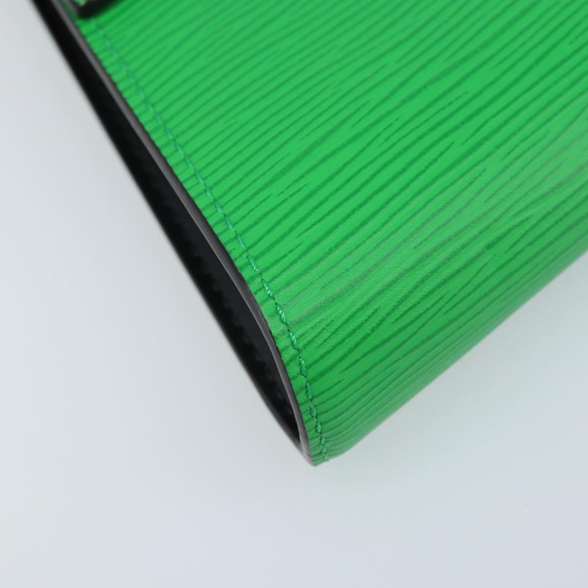 LOUIS VUITTON Epi Blade Clutch Bag Green LV Auth 171504SM