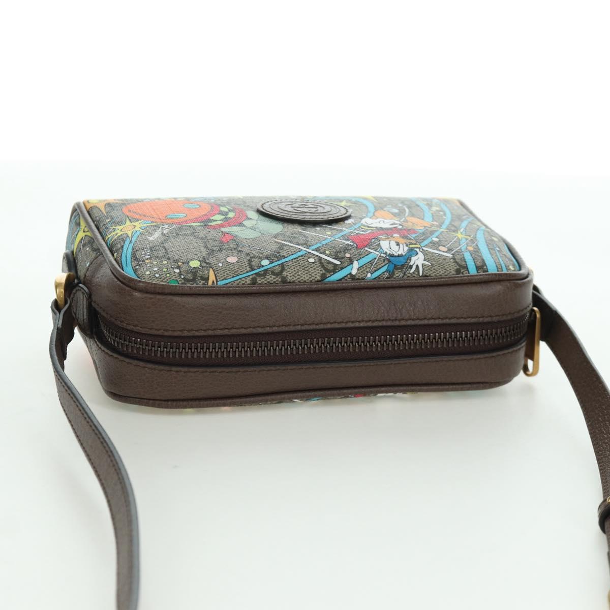 GUCCI GG Supreme Shoulder Bag PVC Beige Gold 648124 Auth 171510SM