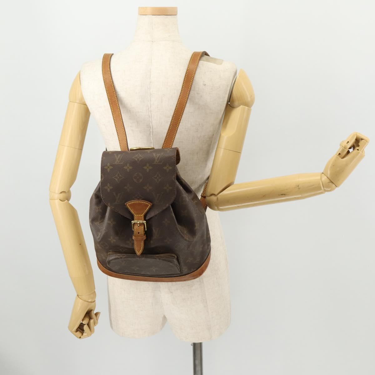 LOUIS VUITTON Monogram Montsouris MM Backpack M51136 LV Auth 171516A